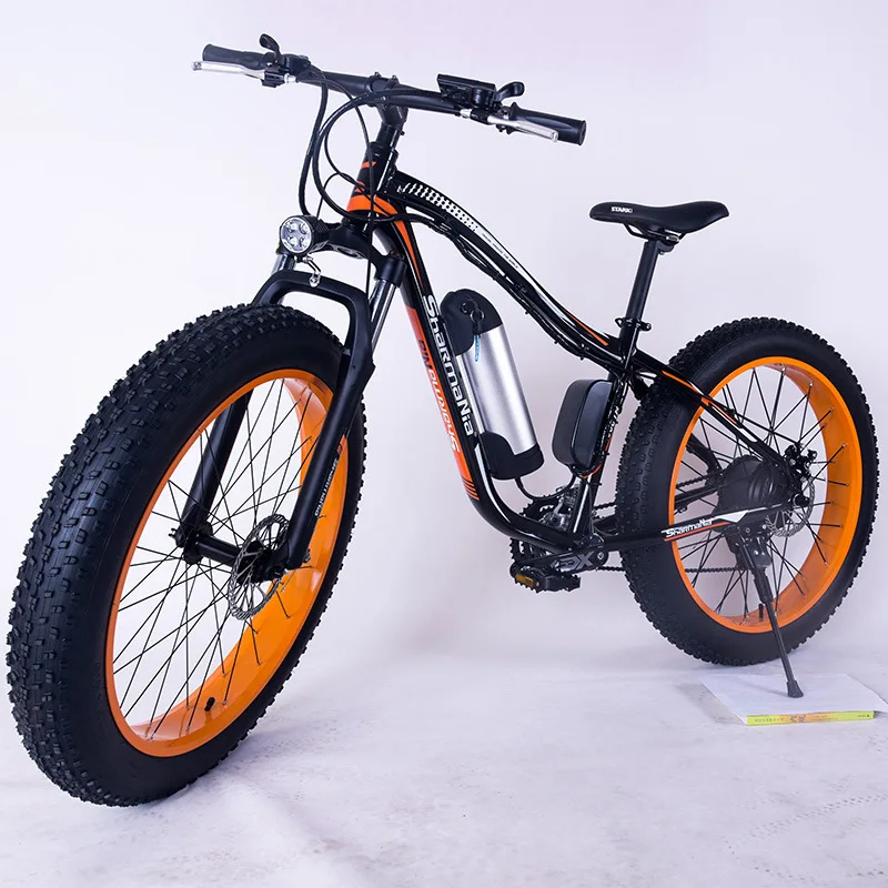 Мощный электрический автомобиль для взрослых с двигателем толстый велосипед 26