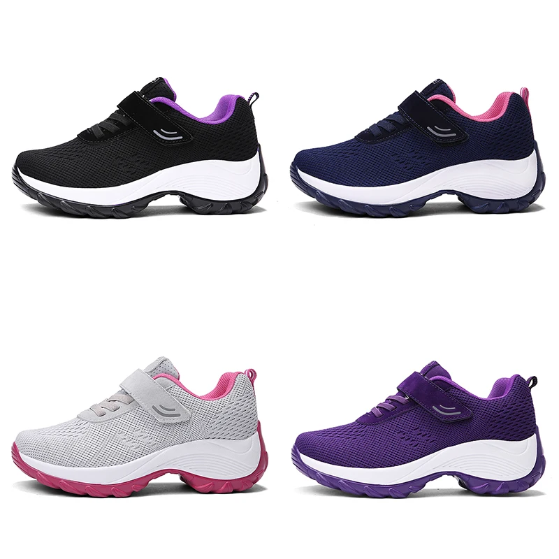 STQ 2020 осенние женские кроссовки легкие дышащие сетчатые Chaussures Femme на платформе со