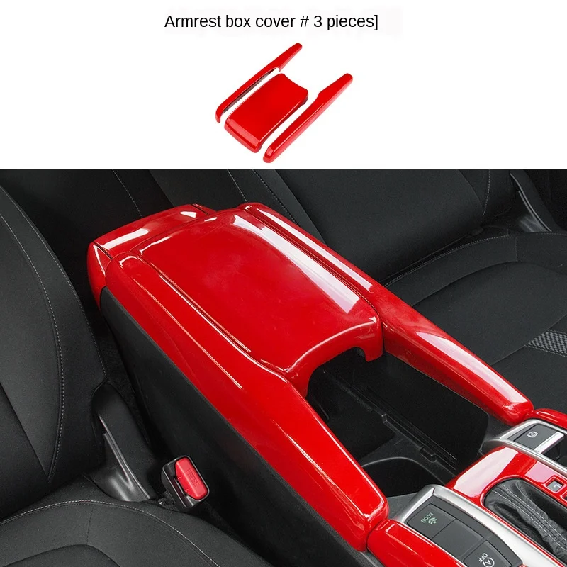 

Suitable for 16-21 Honda 10th generation Civic armrest box cover plate, center console storage box cover interior modification