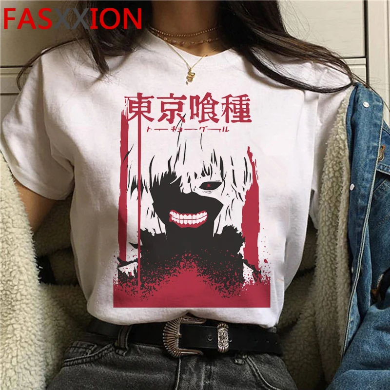 

Tokyo Ghoul Kaneki Ken top tees male streetwear kawaii tumblr vintage grunge summer top streetwear plus size