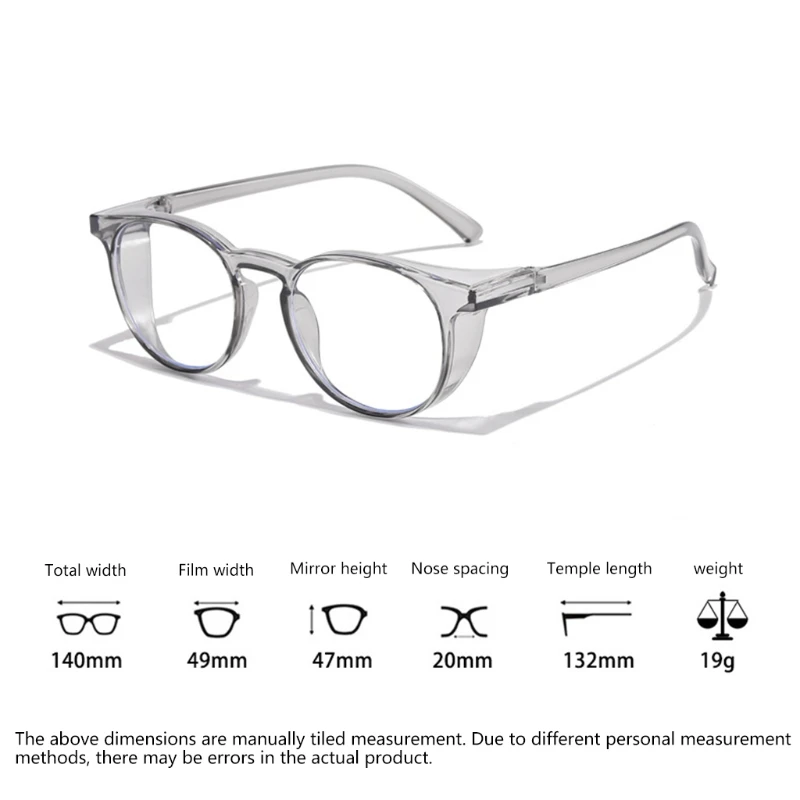 

Safety Glasses Anti Fog Goggles Protective Glasses Side Shields Anti Blue Light protection Eye Glasses for Men Women Reading Gla