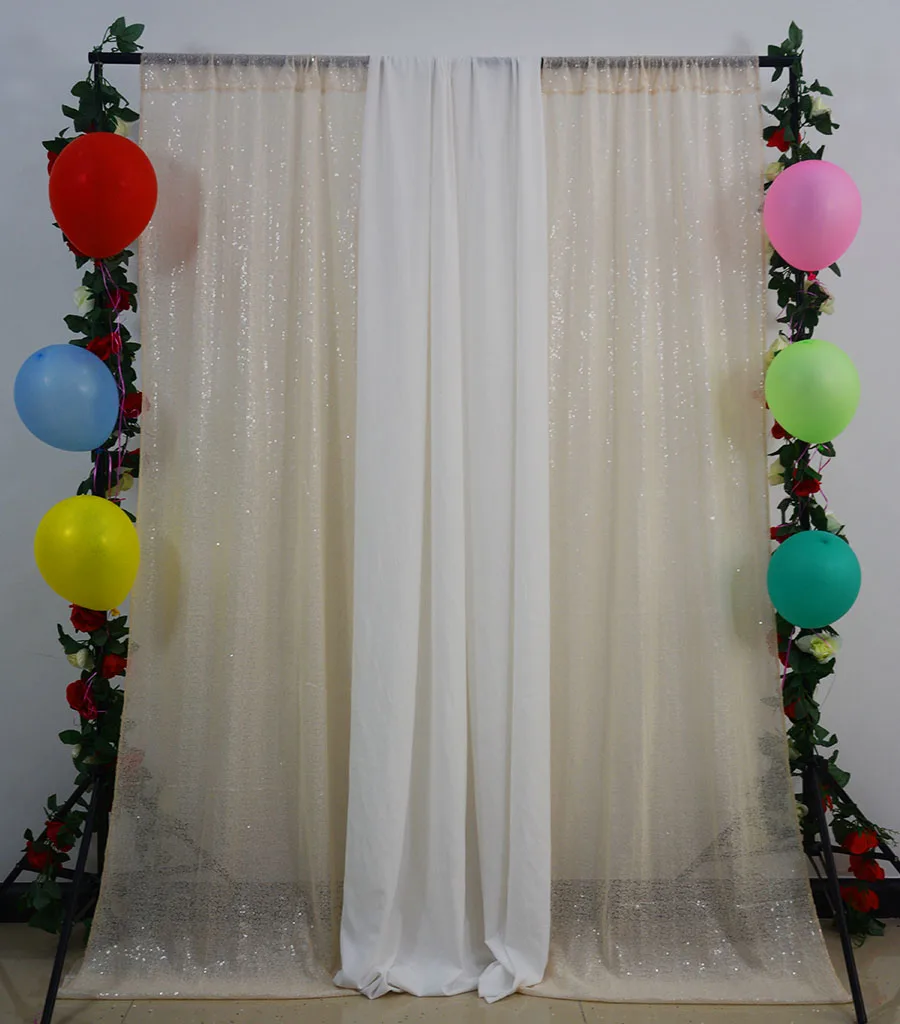 Блестки занавес s 2 Panels 4FTx7FT Аква Блеск фон блестящие для фотосъемки фоны