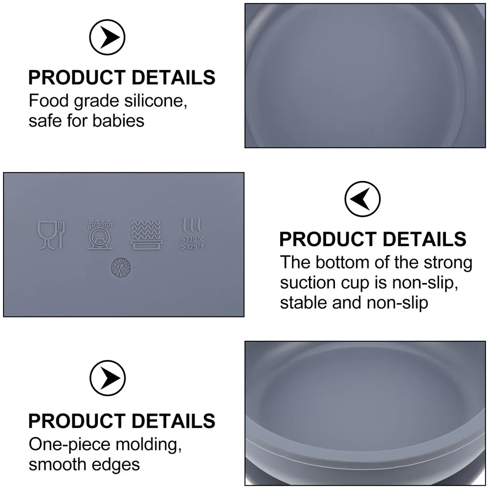 

Integrated Suction Bowl Baby Eating Training Bowl Practical Silicone Bowl