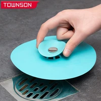 press type silicone stainless steel household kitchen sink filte universal anti clogging sink strainer bath floor drain cover