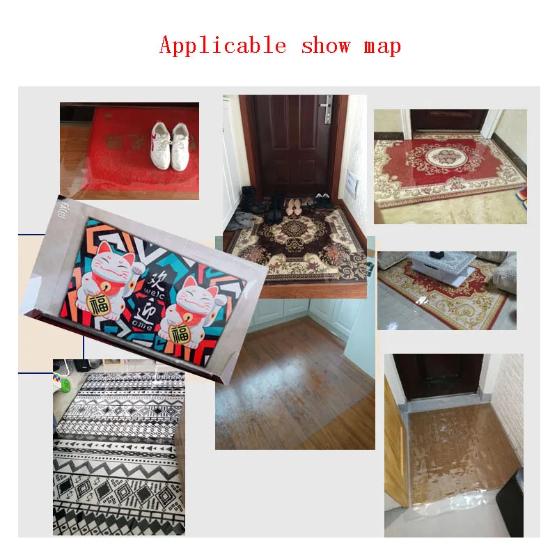 Новинка 2019 креативный коврик для пола из ПВХ толщиной 1 мм прозрачные коврики