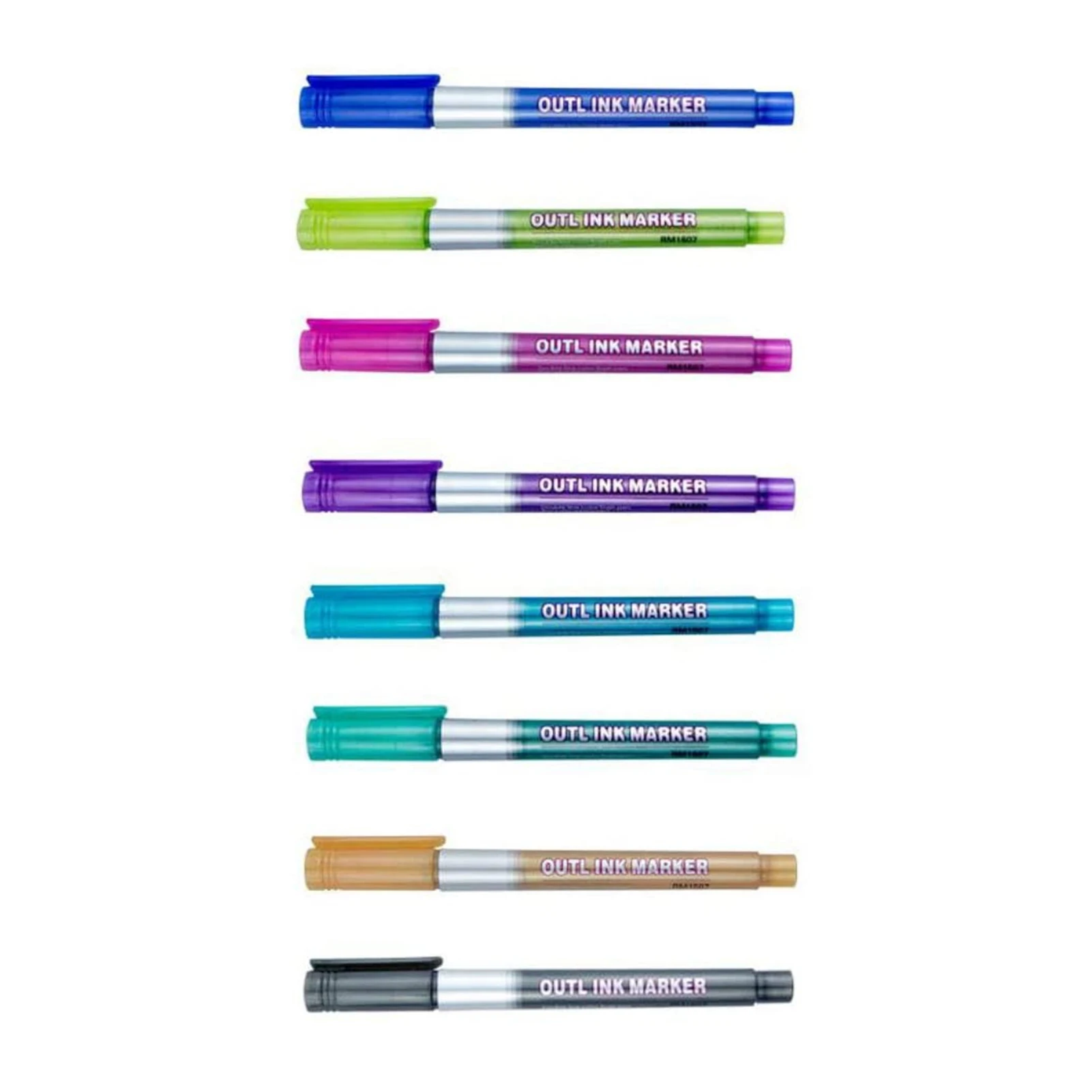 

Outline Marker Metallic 8-color Pen Set For Christmas Gift
