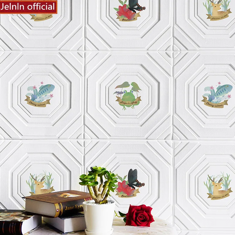 Самоклеющиеся обои для детской комнаты с рисунком медведя 3d наклейки на стену