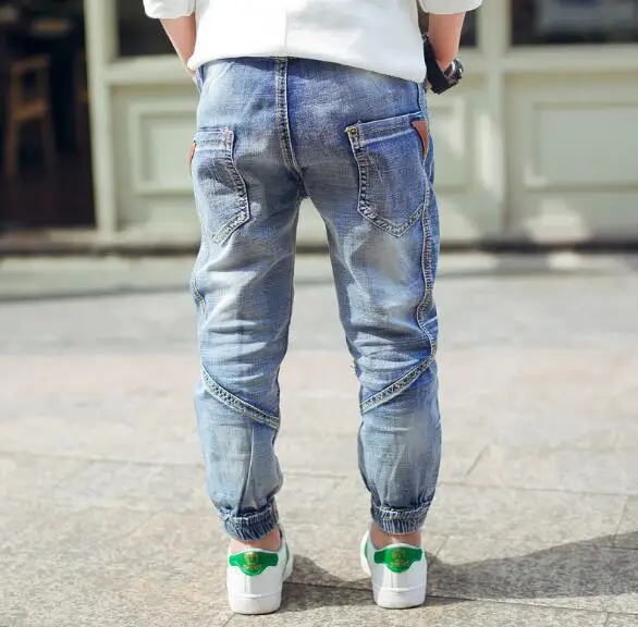 Детские джинсы одежда для мальчиков на весну и осень детские джинсовые штаны
