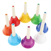 slade 8pcs colorful musical toy percussion instrument hand bell 8 note musical toy for children baby early education