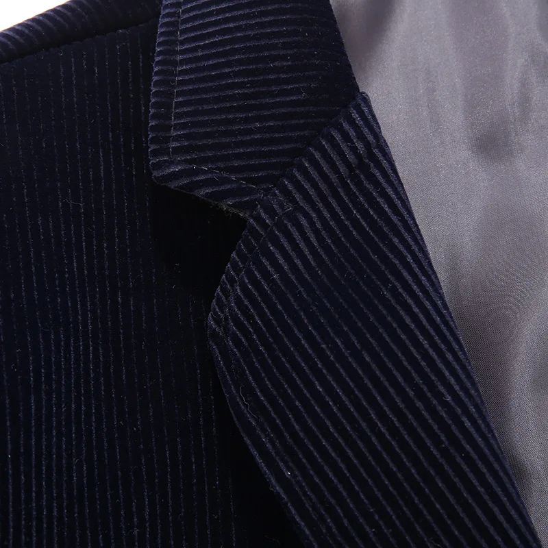

FGKKS Men Solid Color Blazers Built in Pocket Men's Slim Fit Casual Blazer Jackets Retro Luxurious Fashion Suit Male