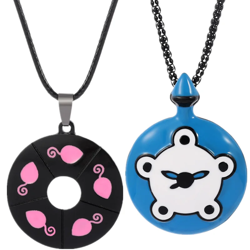 

Anime Cat Nior Ladybug Mouse Necklace Cosplay Metal Pendant Jewelry Prop Choker Sweater Chain Accessories Gifts