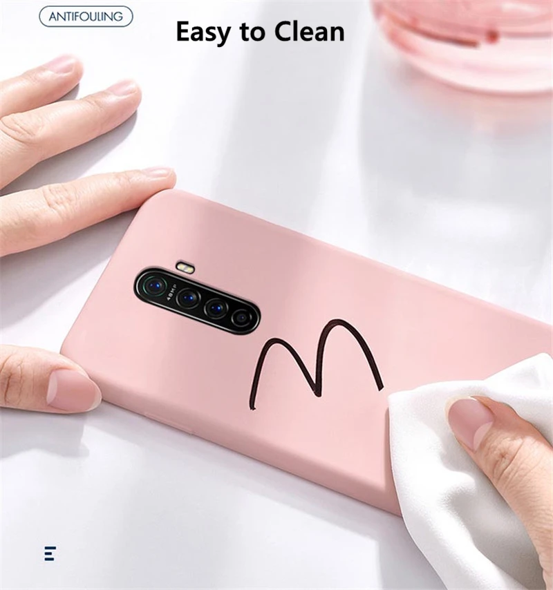 for oppo realme x2 pro case liquid ultra thin silicone shockproof soft case for oppo find x2 pro case cover for oppo a92s a52 free global shipping