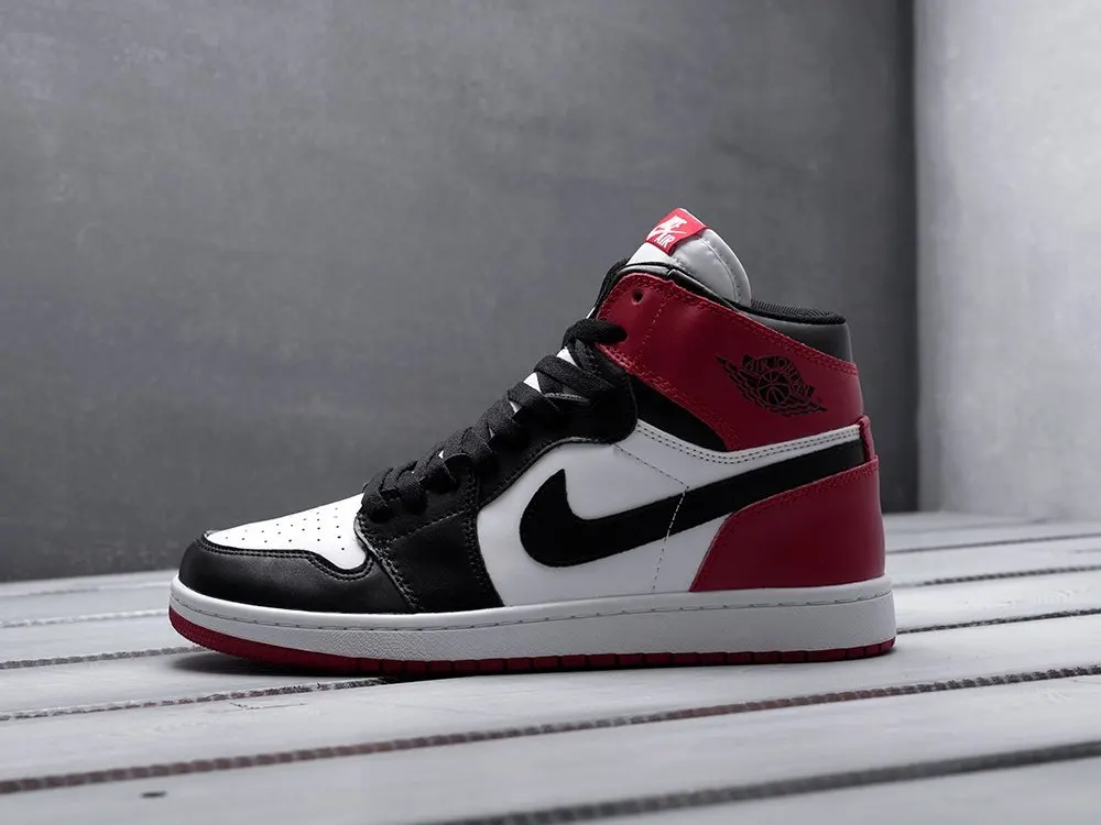 Кроссовки Nike Air Jordan 1 Черный Демисезон Мужской | Обувь