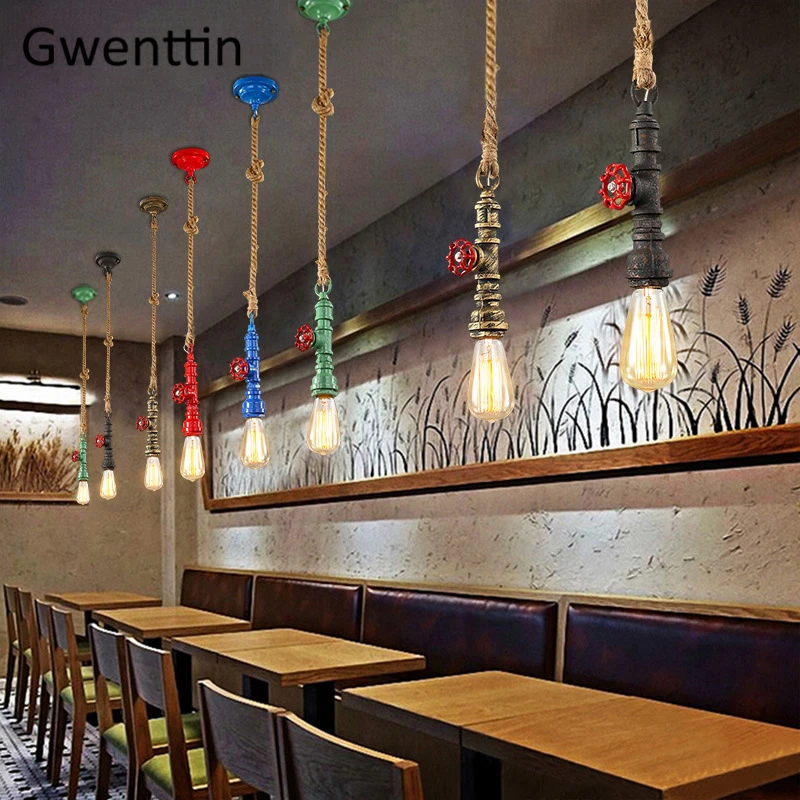 Винтажный Лофт промышленный подвесной светильник для труб приспособления