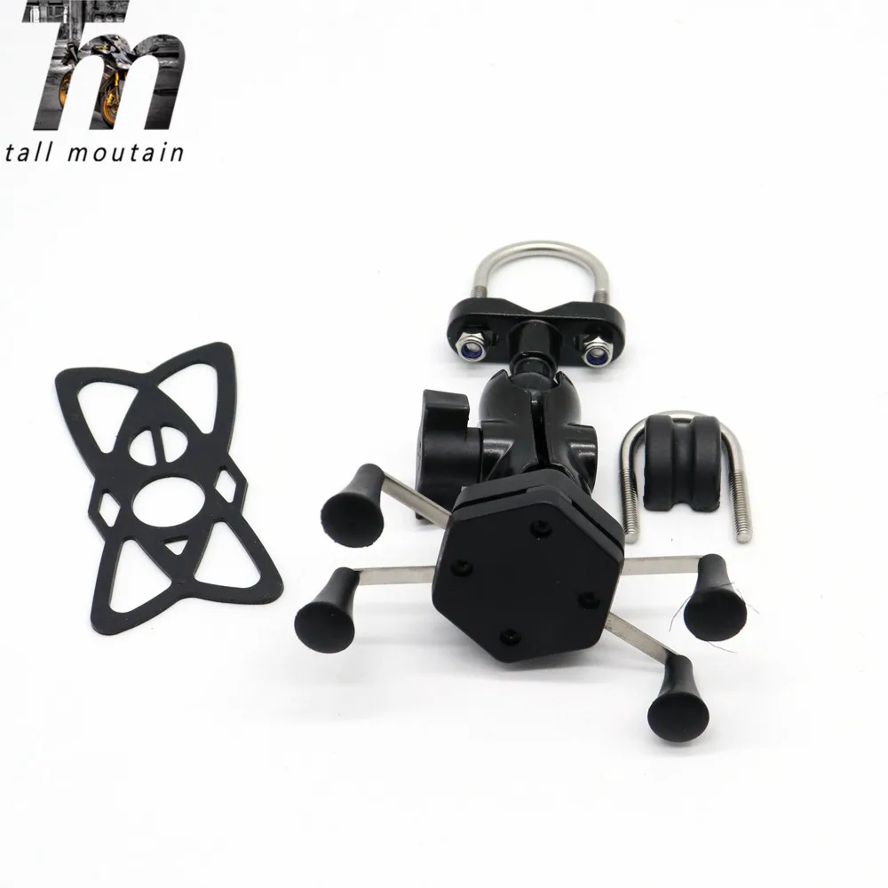 

GPS Navigation Mobile Phone Mount Bracket X-Grip Holder Motorcycle Accessories Universal for 22mm 7/8" / 28mm 1 1/8" Handlebar