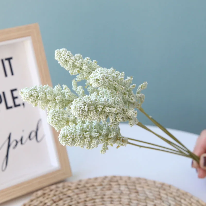 Искусственные цветы из пшеницы 6 шт. свадебное украшение зимние искусственные