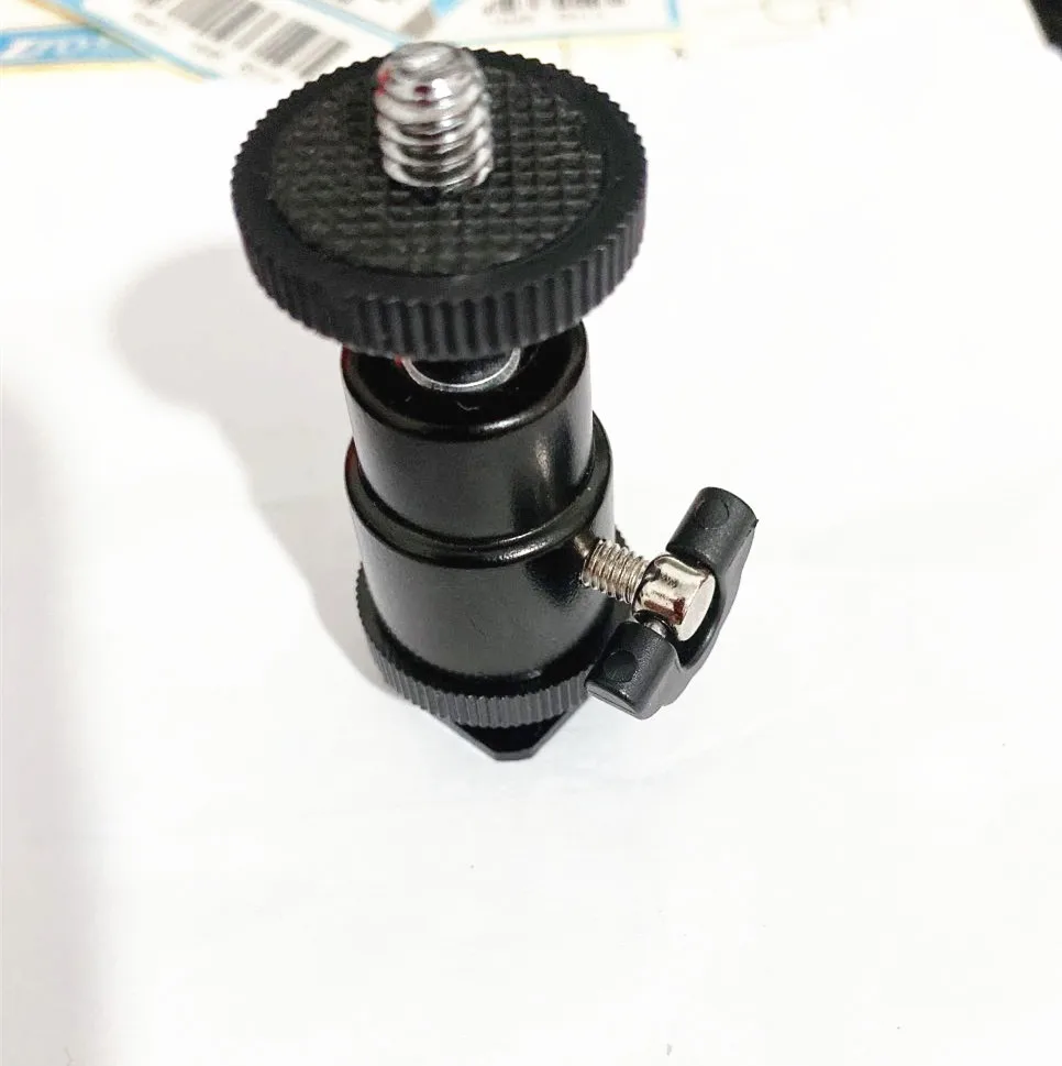 Mini Camera Cradle Tripod Ball Head LED Light Flash Bracket Holder Mount 1/4 Inch Hot Shoe Adapter With Lock Cheap Sale | Электроника