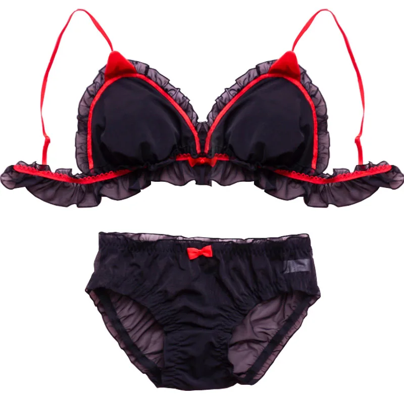 2 шт. Женский комплект нижнего белья в японском стиле|Комплекты белья| |