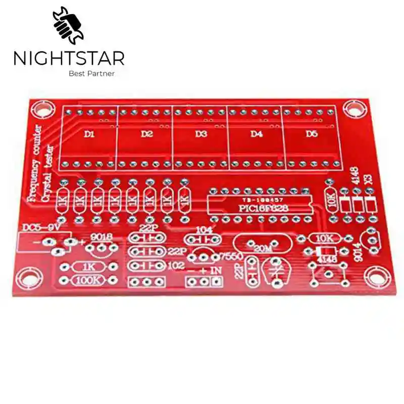 Кварцевый генератор счетчик частоты тестер DIY Kit 5 цифр Разрешение измерители частоты Frecuencimetro 1Hz-50 МГц