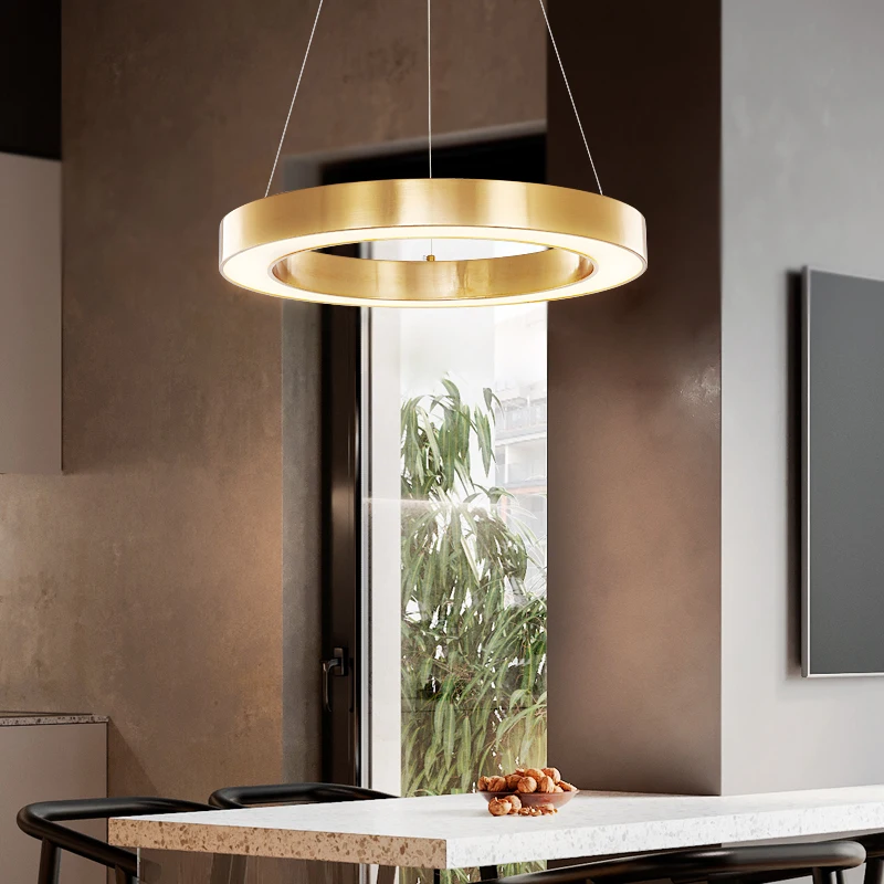 Люстра в итальянском стиле лампа для гостиничного проекта большая кольцевая