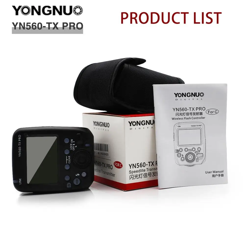 YONGNUO YN560-TX II YN560TX II YN560-TX Pro Беспроводная ручная Беспроводная вспышка триггера для YN200 YN560 IV для камера Canon EOS