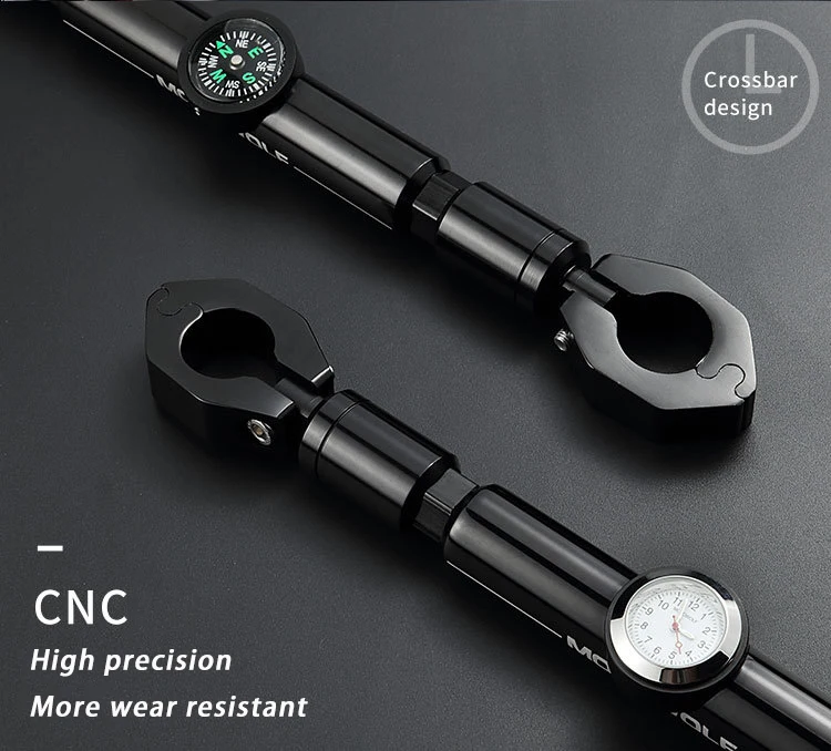 Многофункциональный руль мотоцикла перекладина с часами/компасом общий