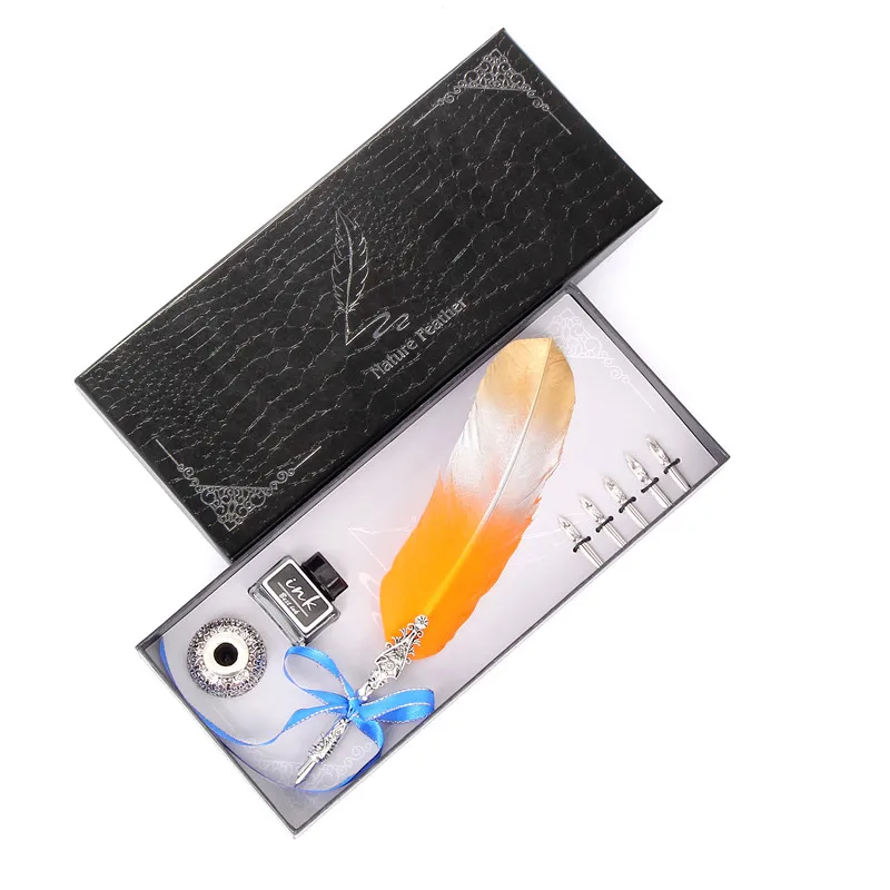 Перо с градиентом цвета для творческих личностей модная ручка подарочный набор