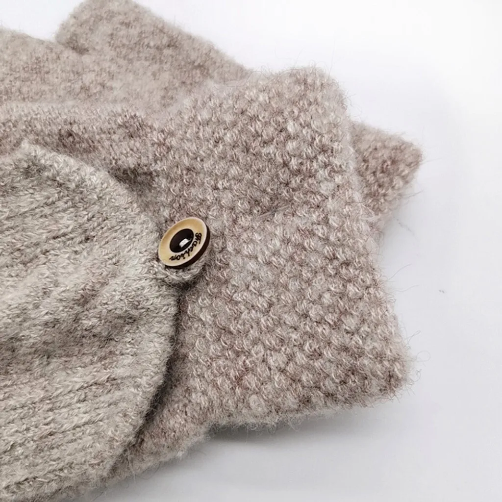 Варежки-трансформеры унисекс вязаные без пальцев 1 пара | Детская одежда и обувь