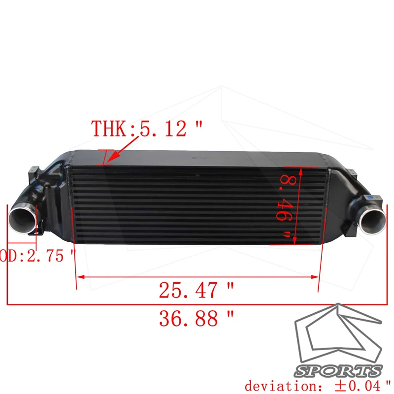 FMIC Переднее Крепление интеркулер для 2016 2018 Focus RS|Радиаторы и запчасти| |