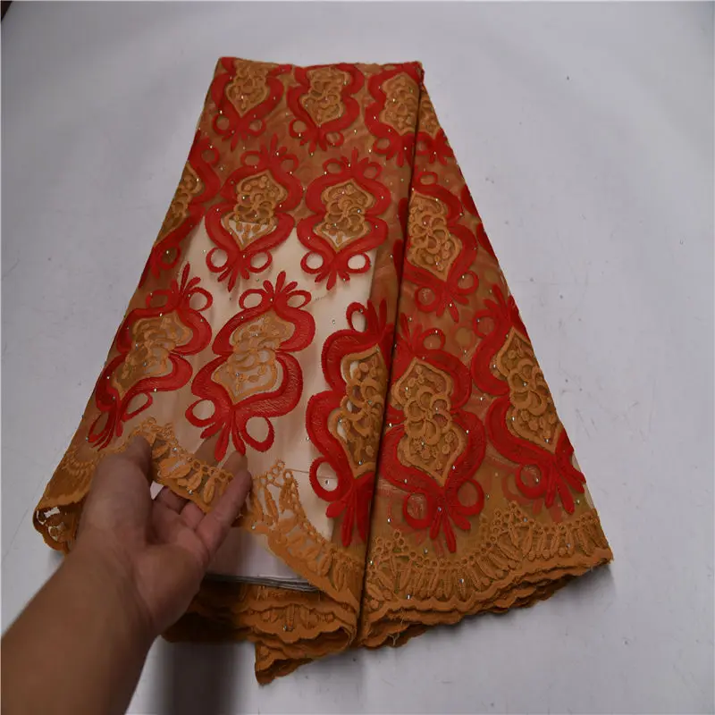 Белая высококачественная ткань из искусственного хлопка сухая кружевная