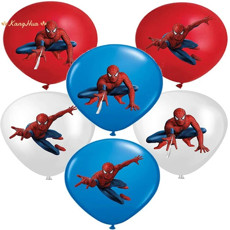 10 шт./12 дюймов Супер герой мстители шары с изображениями Человека паука латексные