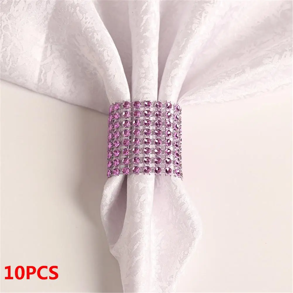 10pcs 12 12 шт. кольца для салфеток для свадьбы Алмазный держатель для салфеток чашка цветочный орнамент вечерние декор для банкетного стола аксессуары салфетка пряжка - Цвет: 10pcs 12