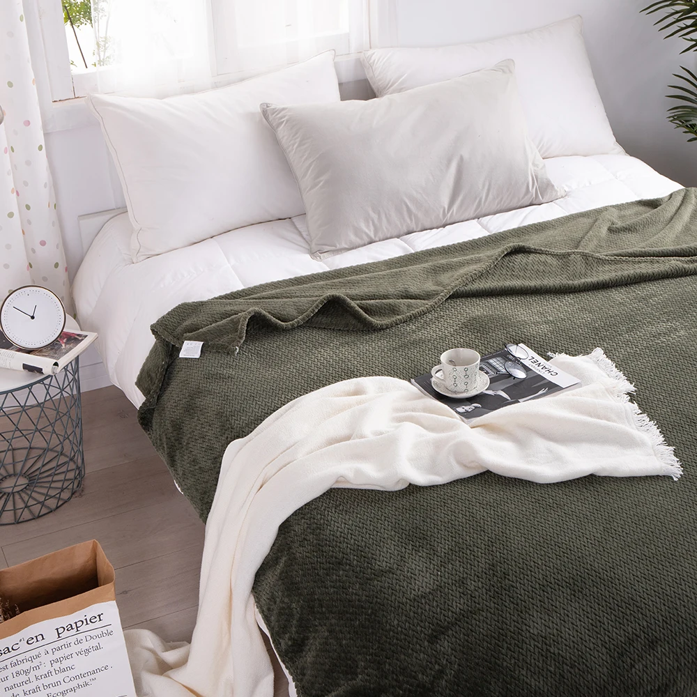 Роскошное мягкое плюшевое одеяло для дивана бархатного флиса удобное легкое