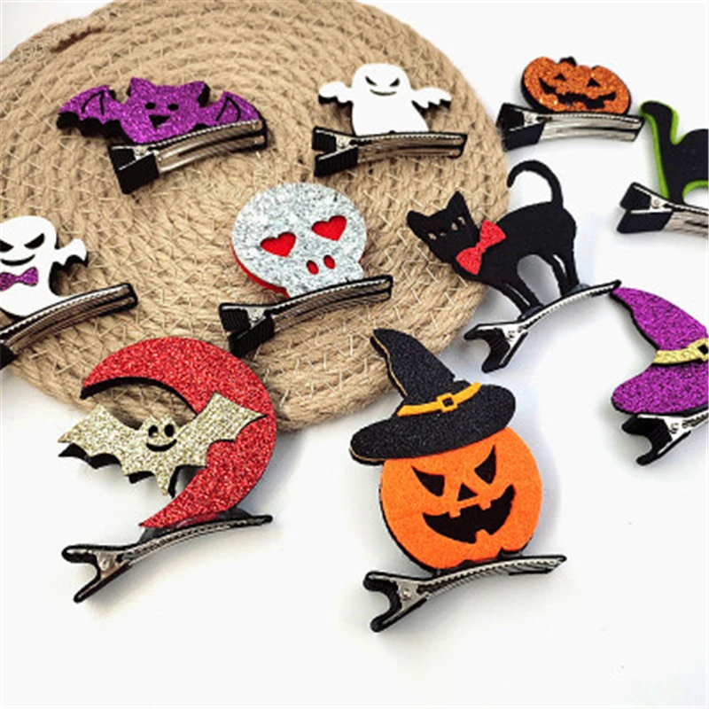 Новинка заколки для волос аллигатора девочек на Хэллоуин привидение шляпа