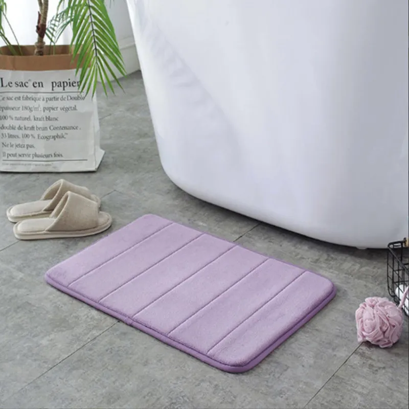 

Коврики для ванной, коврики для ванной из кораллового бархата, впитывающие Нескользящие моющиеся коврики, коврики для ванной комнаты, кухон...