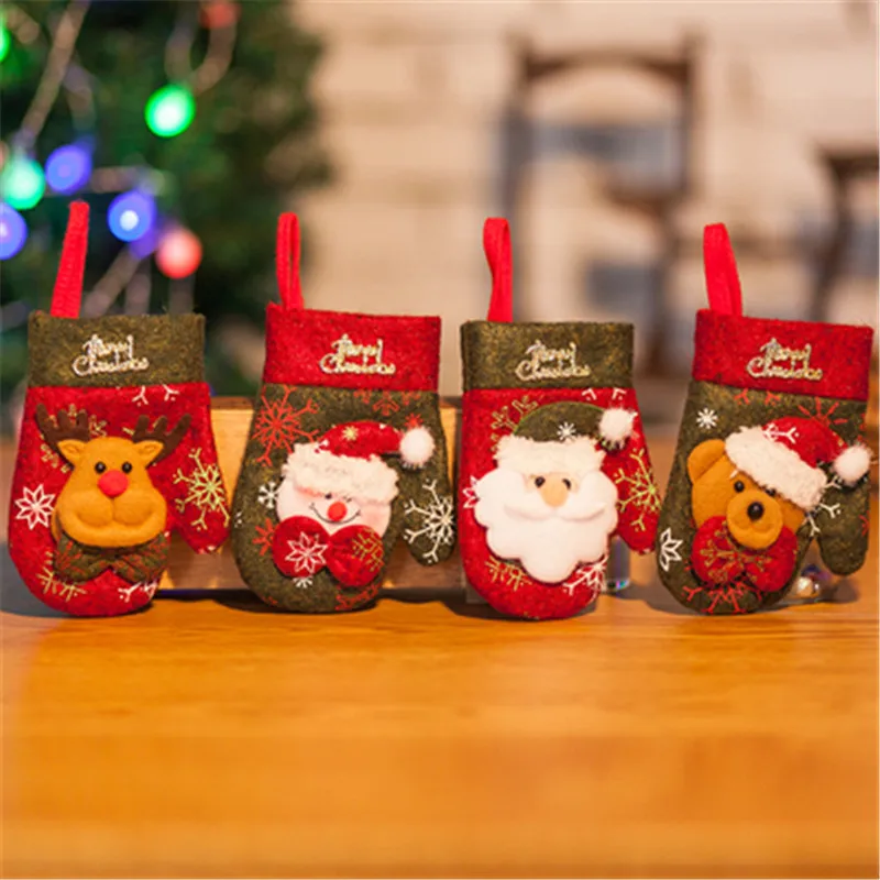 Украшение для стола столовая посуда шапка Санты олень Рождество Новый Год