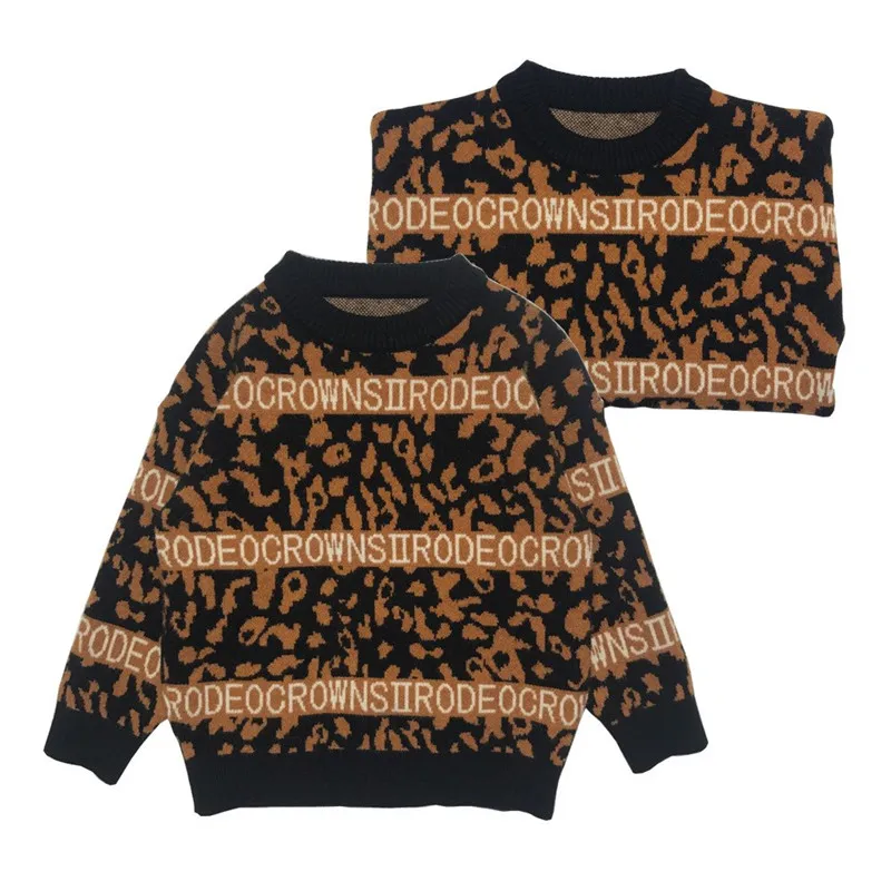 2020 свитер с буквенным принтом для маленьких мальчиков и девочек детские вязаные