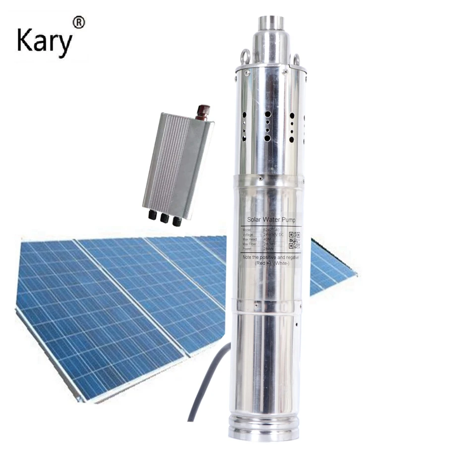 30m lift 24v 36v DC погружные солнечные водяные насосы 2M3/H расход 0 5 hp 1 водяной насос на