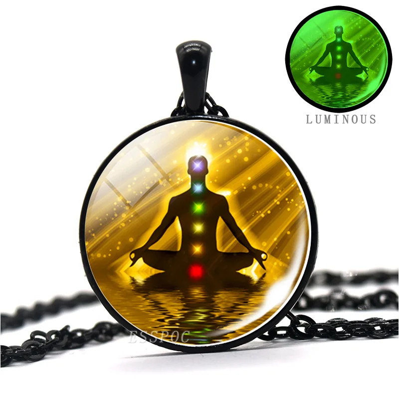7 ожерелье чакры светящаяся чакра медитация Йога кулон индийские ювелирные