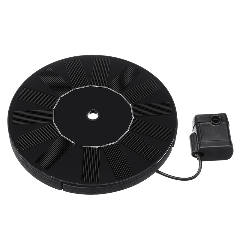

High Quality Round Solar Panel Power Submersible Floating Fountain Garden Pool Pond Water Pump Solar Water Fountain with Nozzles