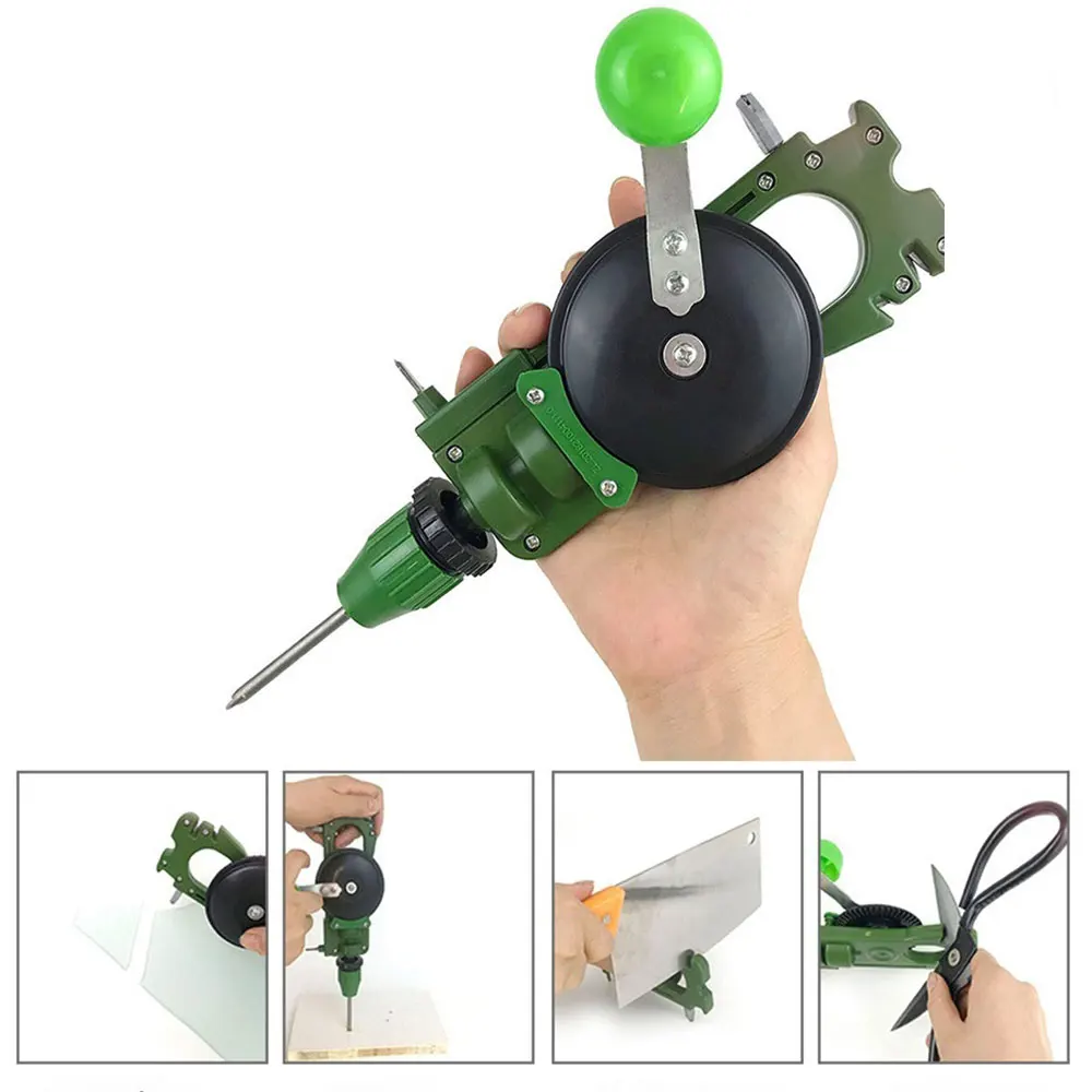 

Handheld Glass Cutter Hand Operated Punch Glass Tile Opener Integrated Sharpener Household Tools Cutting Sharpening Scissors