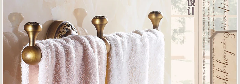 

Bathroom Organizer Vintage Towel Rack Metal Wall Mounts Bathroom Products Modern Fixture Home Accessories Toallero Shelf EH50TR