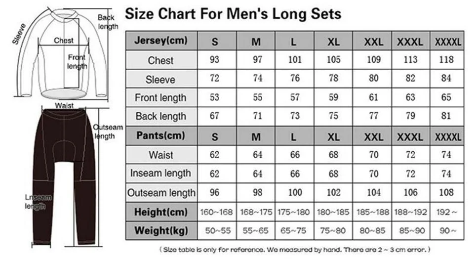 

2022 Kamiko 100% Polyester Cycling Jersey Set Long Sleeve MTB Bicycle Clothing Set Ropa Maillot Ciclismo Bike Clothes Wear