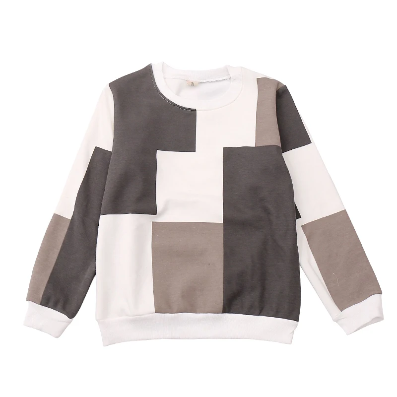 Новая Осенняя футболка для мальчиков и девочек раннего возраста одежда детей