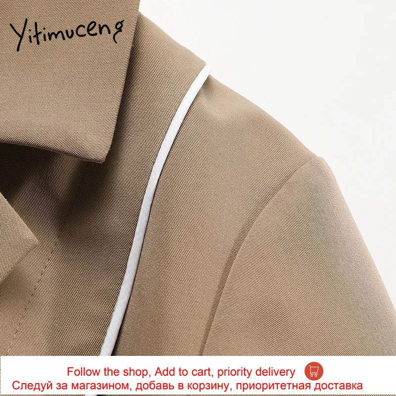 

Yitimuceng Bow Pleated Dresses Women Solid Spring 2021 Notched Single Breasted Long Sleeve High Waist Clothes Office Lady New