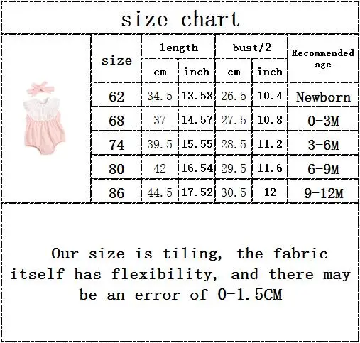 

Infant Kids Summer Fly Sleeve Patchwork Ruched Outwear Jumpsuits Toddler Newborn Casual Rompers+headbands Baby Clothes 0-12M