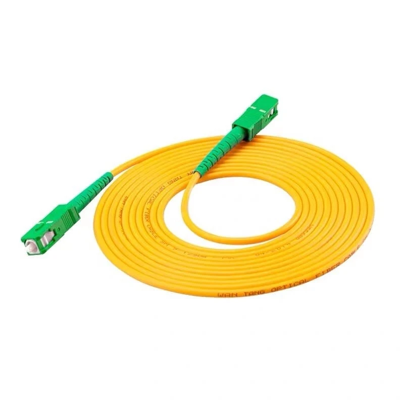 

10PCS/Lot SC /APC Simplex Singlemode Fiber Optic Patch Cord Cable 2.0mm or 3.0mm LSZH Fiber Optic Patch Cord For CATV Network