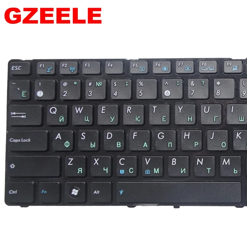 Для ASUS N53S N51T N53SV N53JQ N51V N53NB N70 G53Sw G72JH G53Sx K53Sj K54D K54SL русская клавиатура ноутбука RU черный