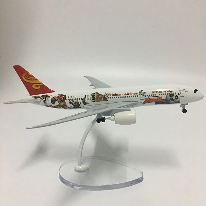 JASON TUTU 16 см Hainan Airlines панда серии Боинг 787 модель самолета модели Литые