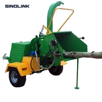 sinolink dwc22 diesel engine powered wood chipper shredder atv towed garden machine tool max 20cm chipping diameter